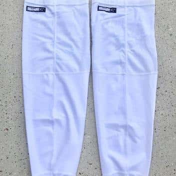 BUNDLE NEW CCM Edge Pro Stock Solid White / Black Socks 9862 8998