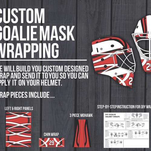 Custom Goalie Mask Wraps For Cheap!