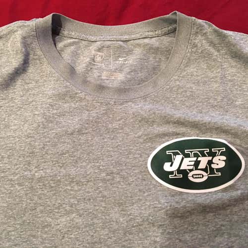 New York Jets Team Issued Used XXL NFL Equipment Dri-Fit Nike Shirt Adult