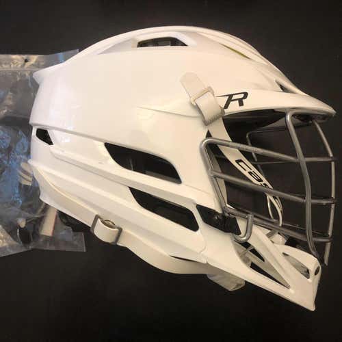 Pre-Owned Cascade R Helmet. White Shell, Jaw, Chin & Strap.