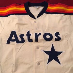 1992 Ed Ott Houston Astros #14 Game Used Worn Russell MLB Baseball Jersey Size 42