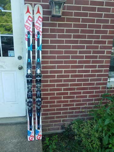 173 Atomic GS Race Skis 2016 used with Atomic Din 12 bindings-Like New