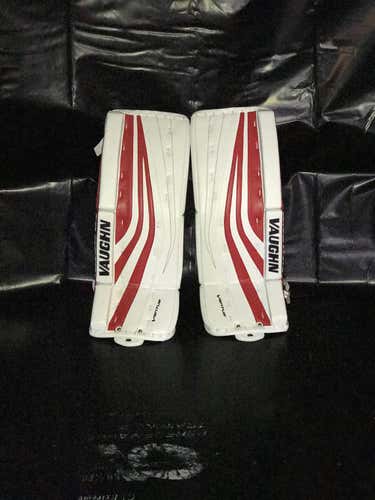 New Vaughn SLR Goalie Leg Pads Junior 26"+2" White-Red