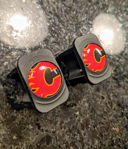 2 PACK of PRO STOCK Flames Warrior Stick End Caps
