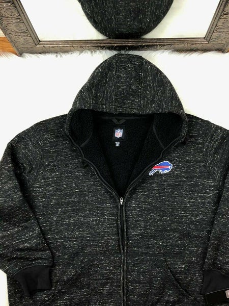 Football Fan Shop Officially Licensed NFL Men's Black Label Fleece Hoodie by Giii - Bills