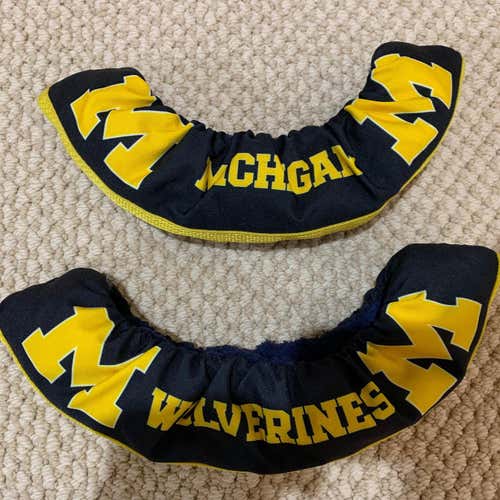 Rare Pro Stock Michigan Hockey Team Issue Skate Guards Soakers Return