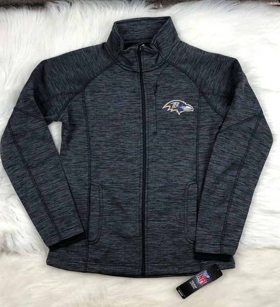 Baltimore Ravens Reebok NFL Hoodie - Medium Grey Cotton