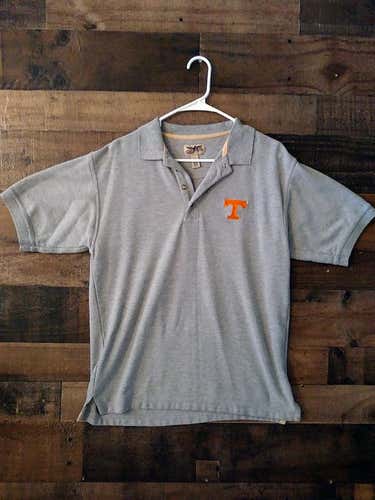 NCAA College Football UNIVERSITY TENNESSEE VOLUNTEERS Heavyweight Embroidered Button Polo Shirt