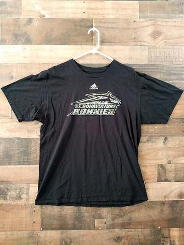 Adidas NCAA College Lacrosse SAINT BONAVENTURE UNIVERSITY BONNIES Camouflage Lettering Team Shirt