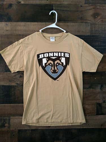 NCAA College Swimming SAINT BONAVENTURE UNIVERSITY BONNIES Tan Brown Logo Team Shirt