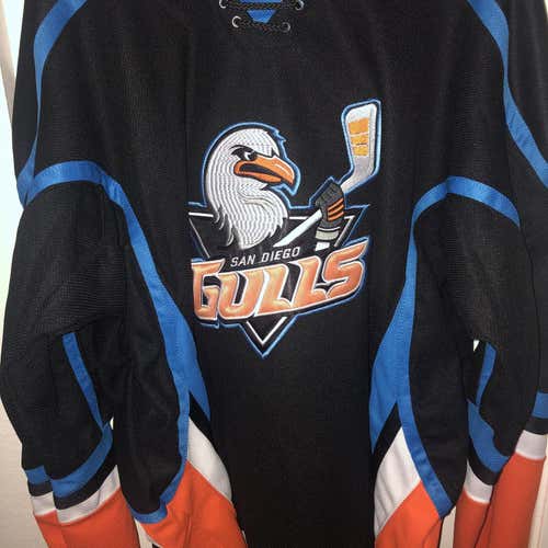 San Diego Gulls Jersey (Size XL) EVERYTHING EMBROIDERED   Never worn!