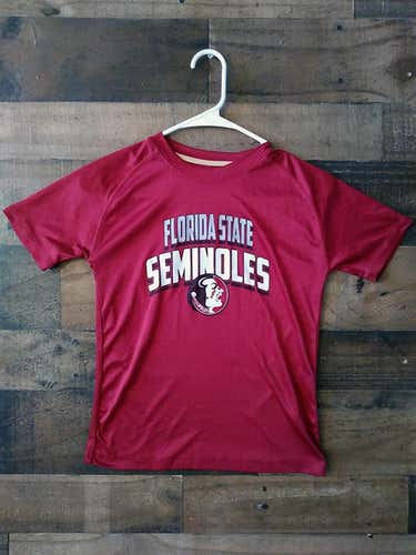 NCAA College FSU FLORIDA STATE UNIVERSITY SEMINOLES Team Logo Polyester Performance Shirt
