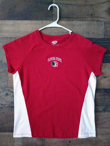 Girls NCAA College FSU FLORIDA STATE UNIVERSITY SEMINOLES Embroidered Short Sleeve Team Shirt