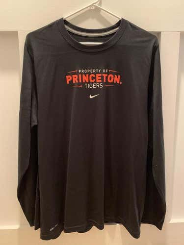 Princeton Black Nike Long Sleeve Shirt (Large)