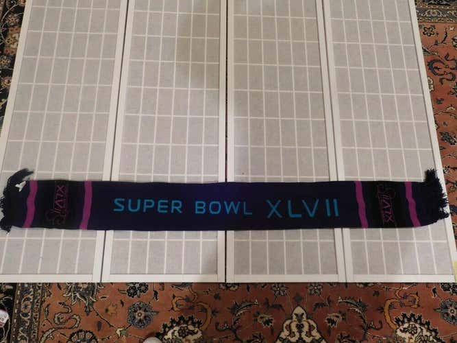 Super Bowl XLVII Baltimore Ravens San Francisco 49ers Scarf NFL New Orleans
