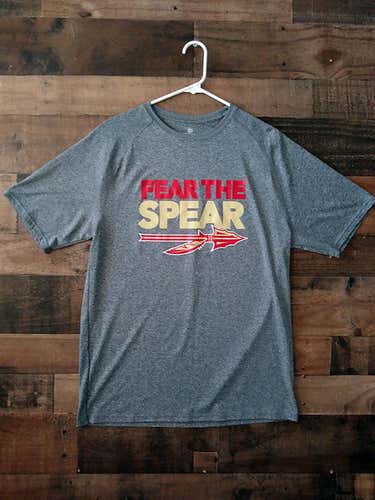 New NCAA College FSU FLORIDA STATE UNIVERSITY SEMINOLES Fear The Spear Polyester Performance Shirt