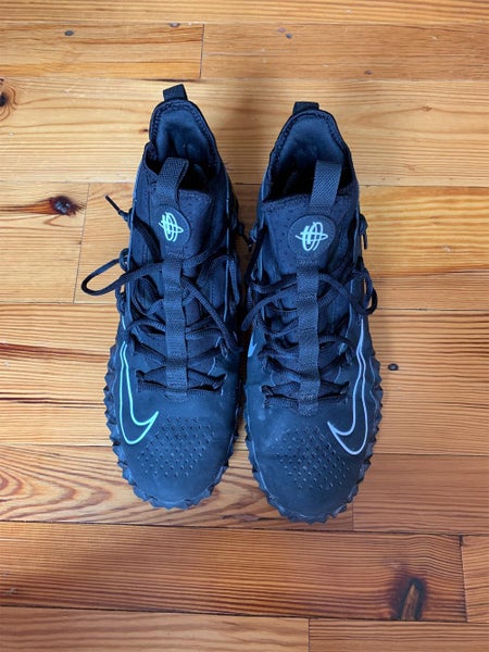 Black Nike Huarache Lacrosse Turf Shoes Sz. 10.5