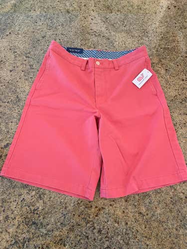 New Vineyard Vines Sailor’s Red Boys’ Club Shorts, size 20