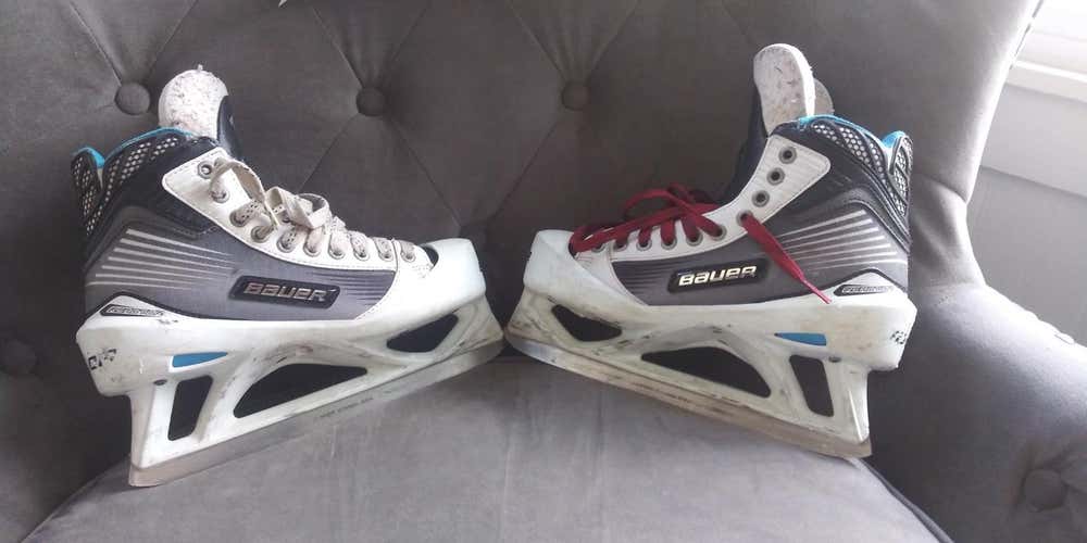 Bauer Reactor 4000 Hockey Goalie Skates Senior Size 7.5
