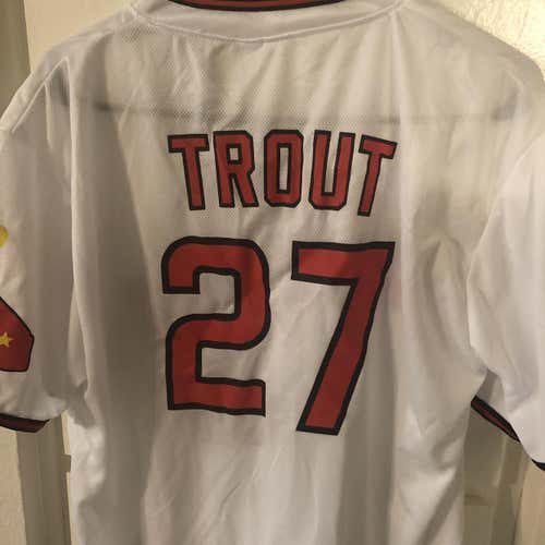 Angels Mike Trout throwback jersey (Size XL)