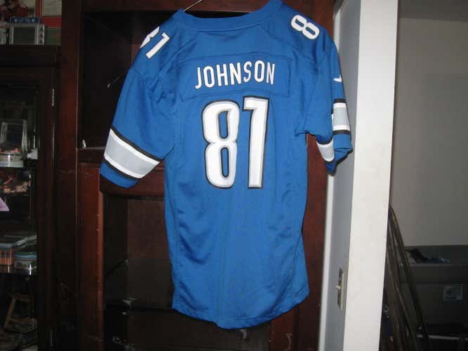 LIONS CALVIN JOHNSON YOUTH HOME JERSEY(M 5/6)