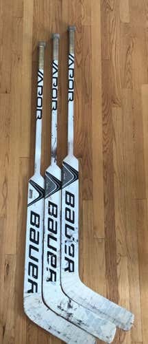 3 BROKEN Bauer Vapor Goalie Sticks