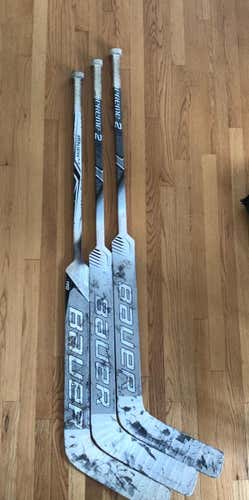 3 BROKEN Bauer Supreme Goalie Sticks