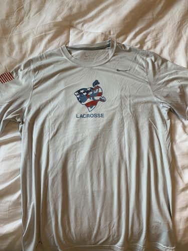 Tufts Jumbos, Nike Dri-Fit Tee, Large, White