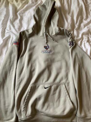 Tufts Jumbos, Nike Dri-Fit Sweatshirt, Large, Gray