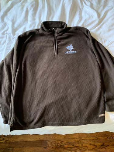Tufts Jumbos, Quarter-Zip Fleece, Large, Brown
