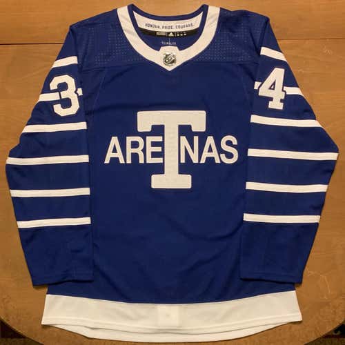 Auston Matthews Toronto Maple Leafs Arenas Adidas Hockey Jersey Size 50