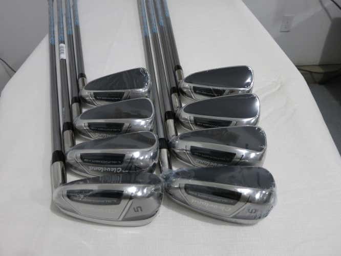 Cleveland Launcher HB Hybrid Iron Set - 5-PW, DW, SW- Ladies Flex Graphite - NEW