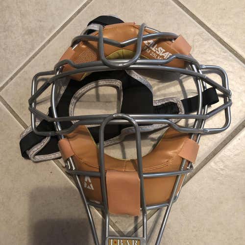 New All Star Catcher's Mask Adult NEW! Rare Color Leather