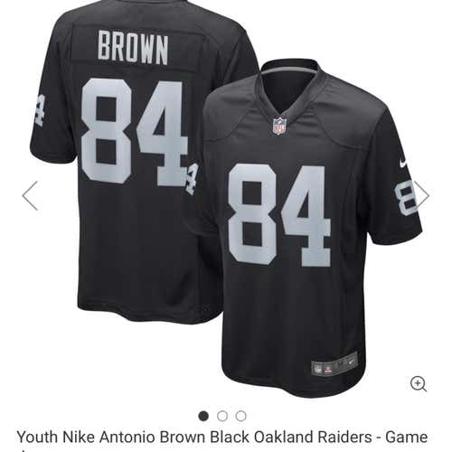 Brand New. Never worn Antonio Brown Raiders Jersey Youth Large - XLarge