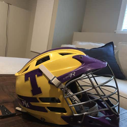 Used CPX-R Helmet Yellow. Removable Decals. Used but good condition.