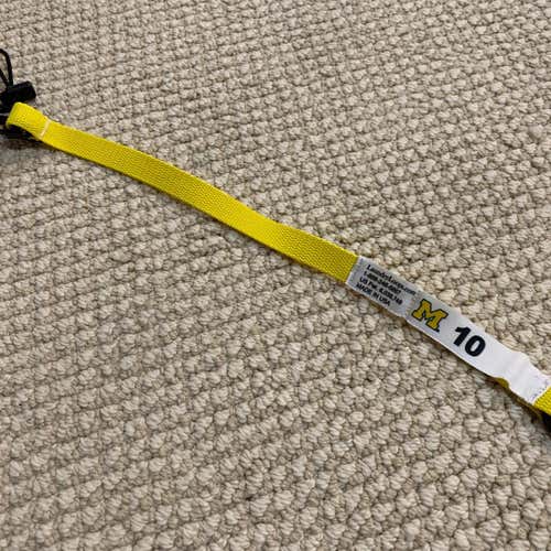 Rare Pro Stock Michigan Hockey Laundry Loop Team Issue Return Maize (Yellow)