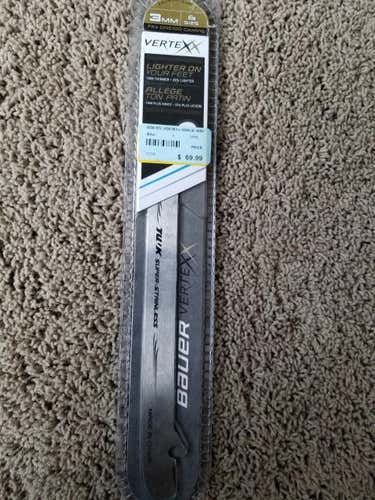 Bauer Vertexx Steel Runners 3mm fits Sr size 6 Hockey Goalie Skates with Supreme One100 Cowling
