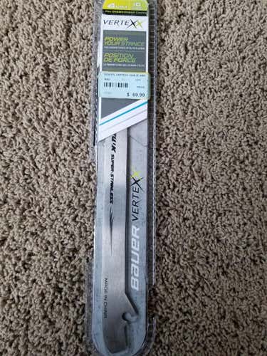 Bauer Vertexx Steel Runners 4mm fits Sr size 10 Hockey Goalie Skates w/ Supreme One80 One60 Cowling