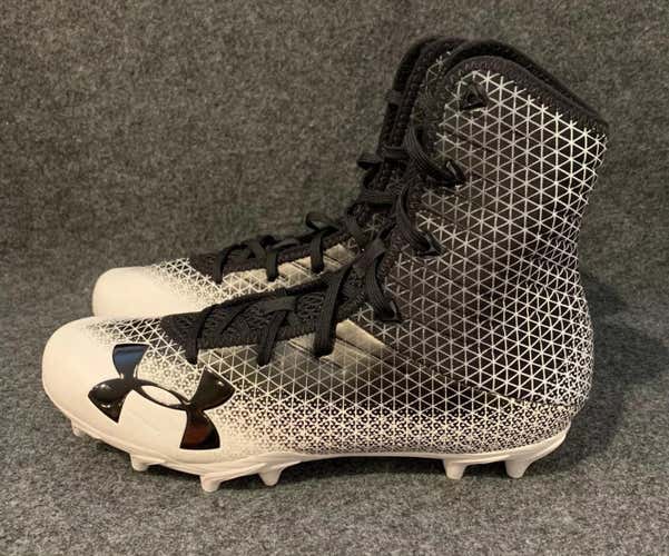 Under Armour Football Cleat Highlight Select Black White 3000418-002   Size 9.5