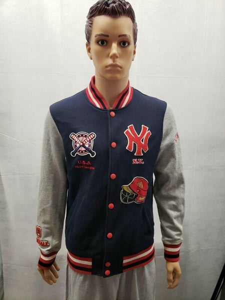 Rare!! NEW YORK YANKEES VTG ADIDAS Reversible JACKET BOYS ( 8) As Is Please  Read