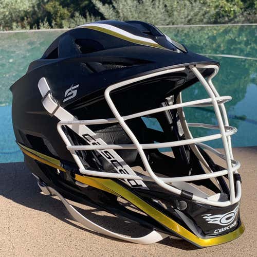 S Helmet Adult, Like New. Black And Gold