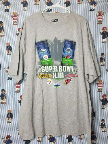 Pittsburgh Steelers Super Bowl XLIII 2009 NFL Team Apparel T-Shirt Black Men XXL
