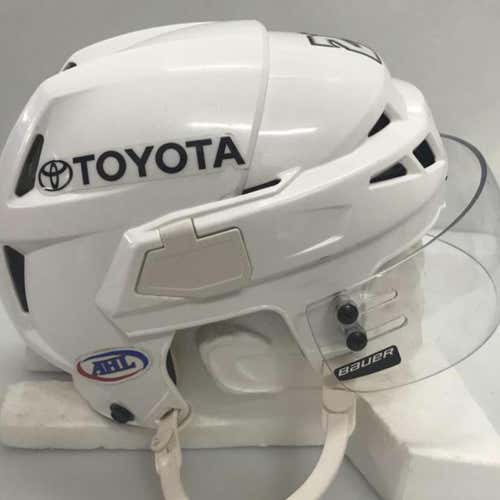 Pro Stock AHL CCM V08 Helmet - LA Kings Team Issue Return - Small w/ Bauer Visor