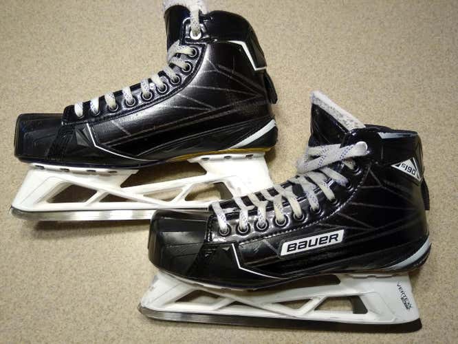 Bauer Supreme S190 Hockey Goalie Skates Senior Size 10.5 (Shoe Size 12)