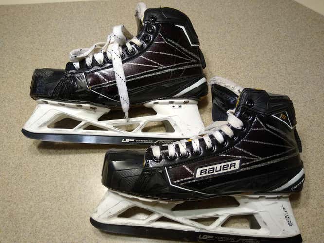 Bauer Supreme 1S Hockey Goalie Skates Senior Size 9 (Shoe Size 10.5) w/ LS5G Steel