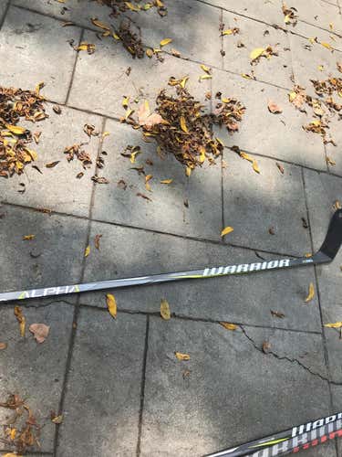 GAME USED WARRIOR ALPHA QX GRIP LH CUSTOM PRO STOCK HOCKEY STICK 105 FLEX NEMETH COLORADO AVALANCHE