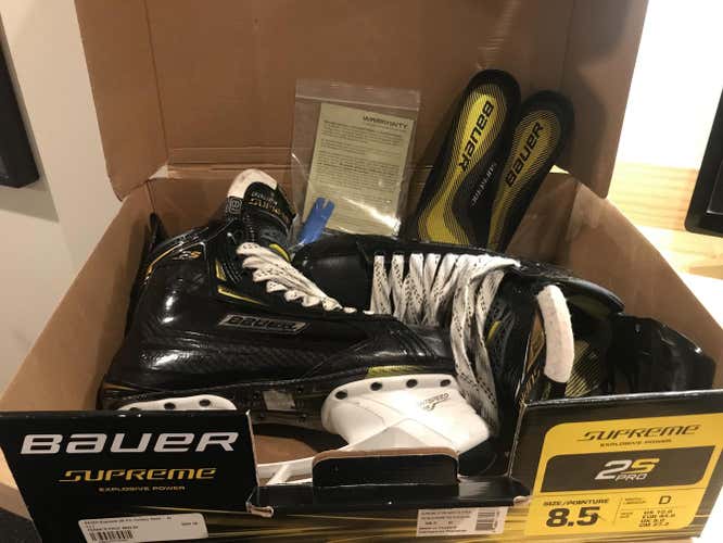 Bauer Supreme 2S Pro Hockey Skates Senior Size 8.5