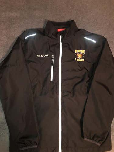 Erie Lions Black CCM Hockey Jacket Adult Medium