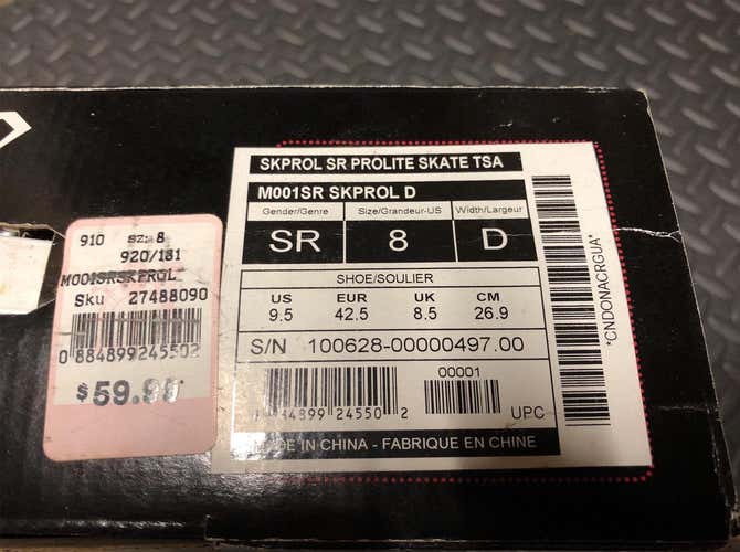 New CCM Hockey Skates Senior  Size 8