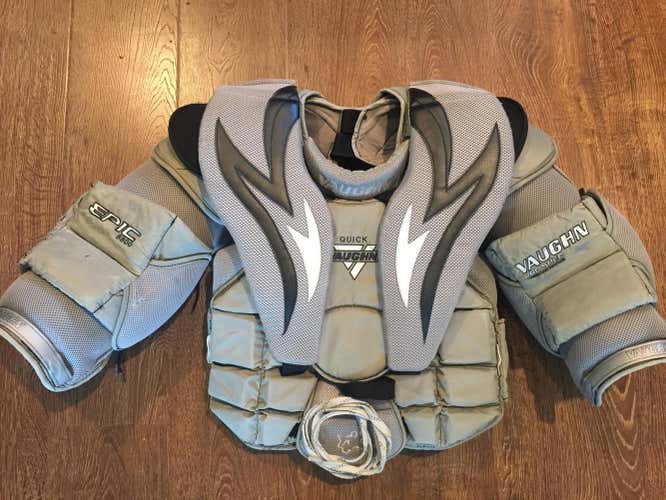 Jonathan Quick '18-'19 Used Vaughn Goalie Chest Protector Pro Stock LA Kings